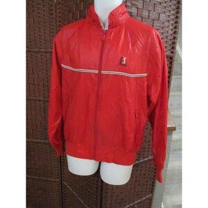 Mens Vintage PGA Tour Golf jacket Red Windbreaker Hooded 80s 90s Medium Retro